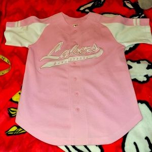 Lakers jersey girls pink white size 8/10 Medium